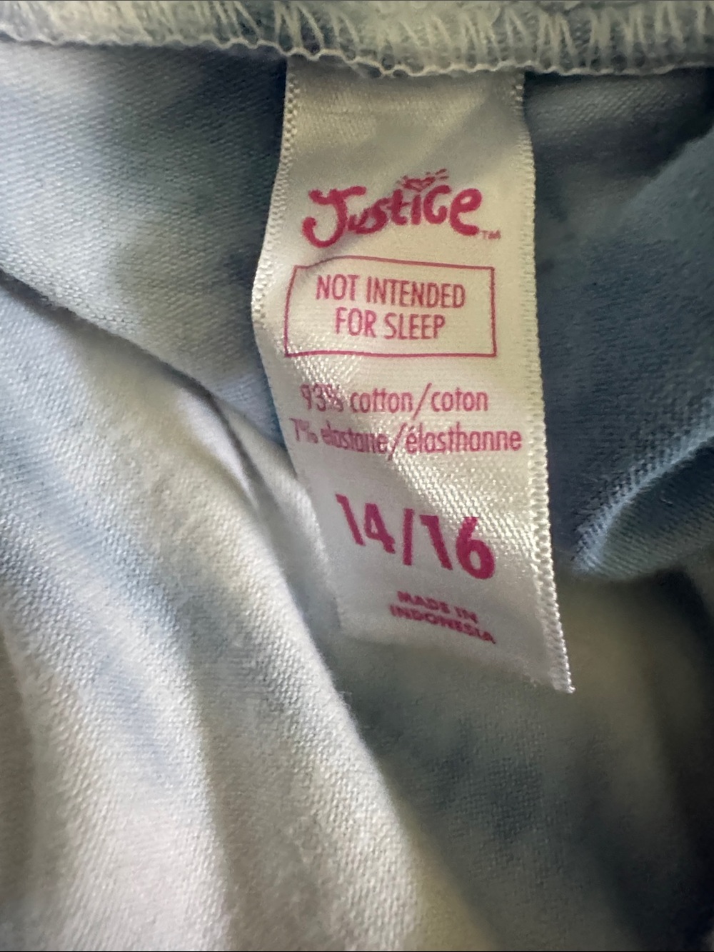 Justice Tie-Dye Leggings in Pink and Blue - Girls - Picture 5 of 5